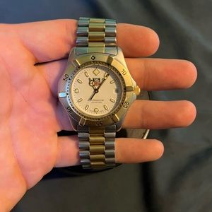 Tag heuer 40mm watch vintage two tone